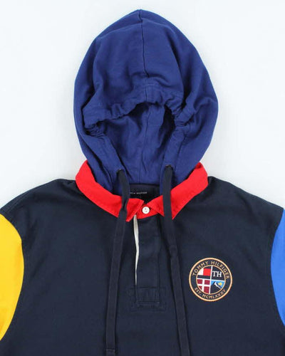 Vintage Y2K Tommy Hilfiger Small Crest Hoodie - L