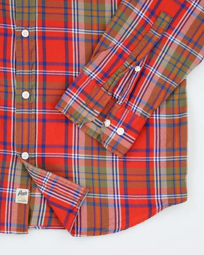 Vintage Roots Checked Long Sleeve Shirt - M