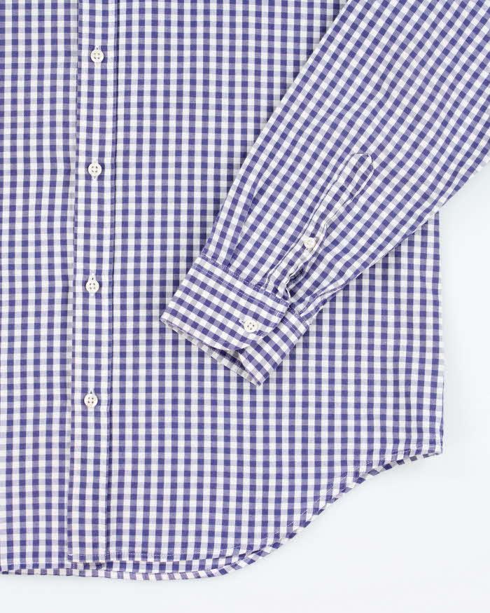 Vintage Lacoste Checked Long Sleeve Oversized Shirt - XL