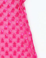 Vintage Y2k 00s La Vie En Rose Mesh Slip Dress - S