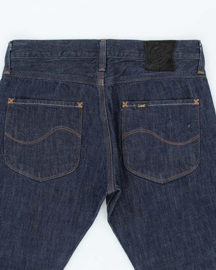 Vintage 90's Lee Dark Wash Raw Denim Jeans - W32 L33