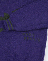 Vintage Y2K X+Y Graphic Printed Chunky Wool Blend Knit Jumper - L