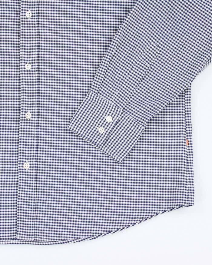 Vintage Hugo Boss Checked Long Sleeve Shirt - L