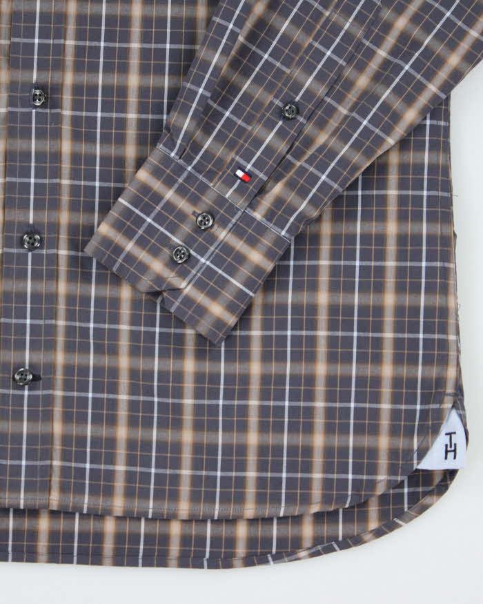 Vintage Tommy Hilfiger Checked Long Sleeve Oversized Shirt - S