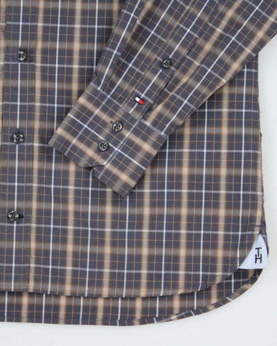 Vintage Tommy Hilfiger Checked Long Sleeve Oversized Shirt - S