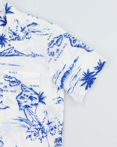 Vintage 80s Hawaiian Highway Hawaiian Shirt - M