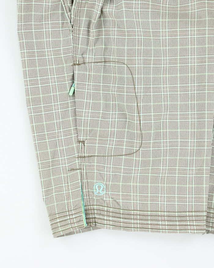 Vintage Y2k 00s Lululemon Checked Beach Shorts - S
