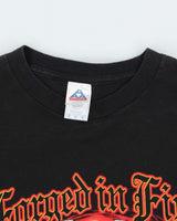 Vintage 2000's Forged in Fire Flamed Sleeved Long-sleeved T-Shirt - M