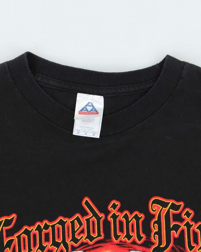 Vintage 2000's Forged in Fire Flamed Sleeved Long-sleeved T-Shirt - M
