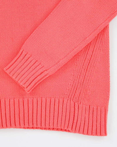 Vintage 2000's Women's J Crew Moc Neck Knit Jumper - S