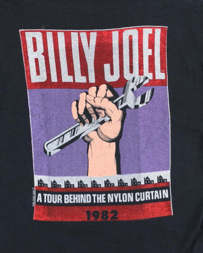 Vintage 80's Billy Joel Behind the Nylon Curtain Tour T-Shirt - L