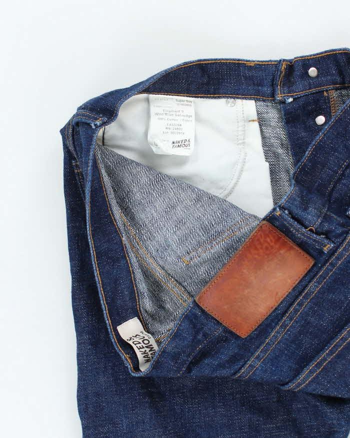 Naked & Famous Wild Blue Selvedge Jeans - W38 L30