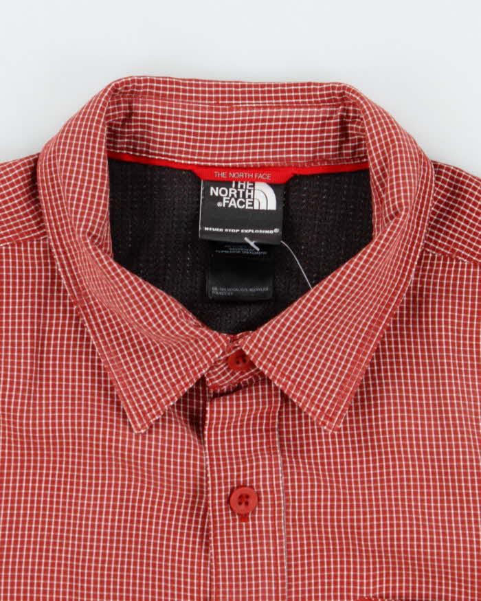 Vintage The North Face Check Short Sleeve Shirt - M