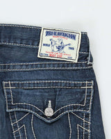 Vintage Y2k 00s True Religion Dark Wash Blue Jeans - W36 L32