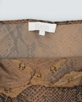 Vintage Y2k 00s Buch Snake Print Mesh Cami - S