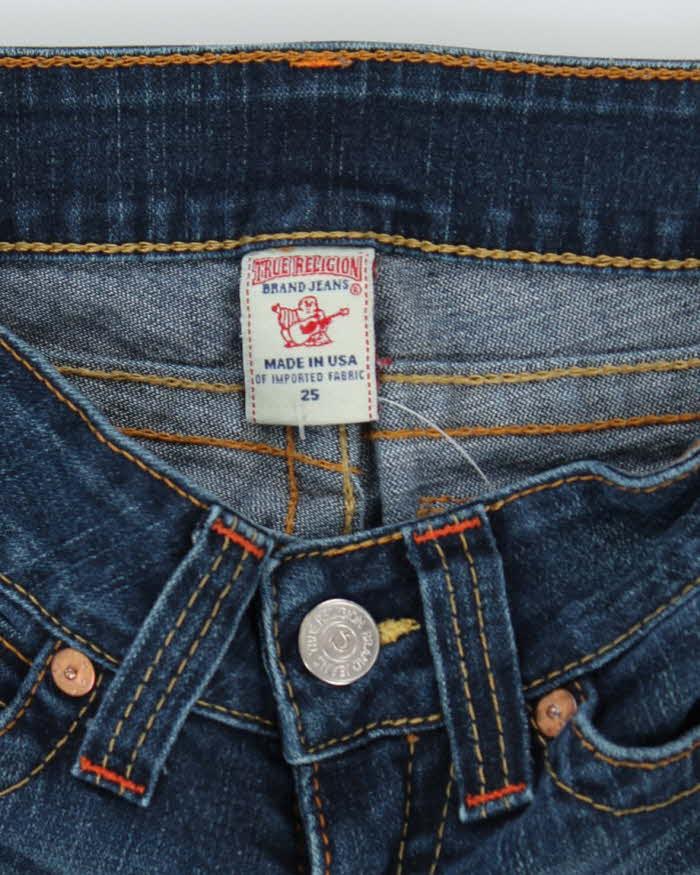 Y2K True Religion Flared Ultra Low Cut Dark Wash Jeans - S