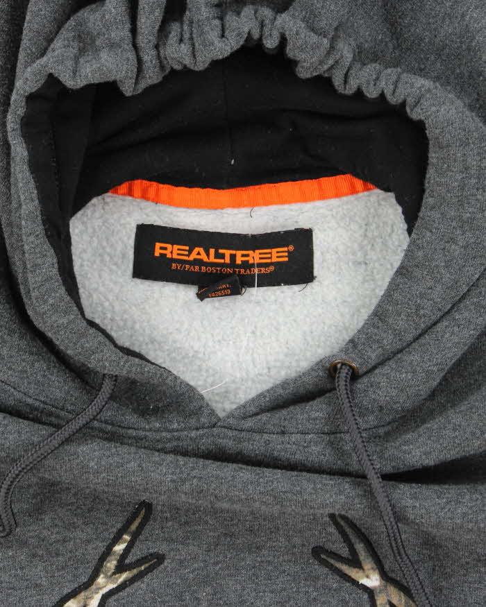 Vintage Y2K Real Tree Big Logo Graphic Hoodie - L