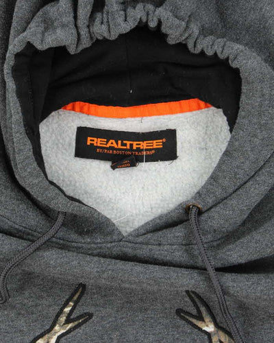 Vintage Y2K Real Tree Big Logo Graphic Hoodie - L