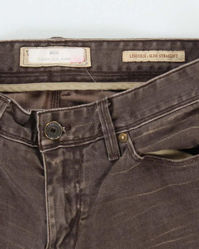 Vintage Y2k 00s Guess Brown Jeans - W34 L32