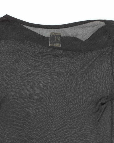 Vintage Y2k 00s M Collection Mesh Cowl Neck Top - M