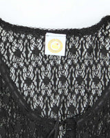 Vintage 90s Rubber Ducky Lace Cover-Up Top - S