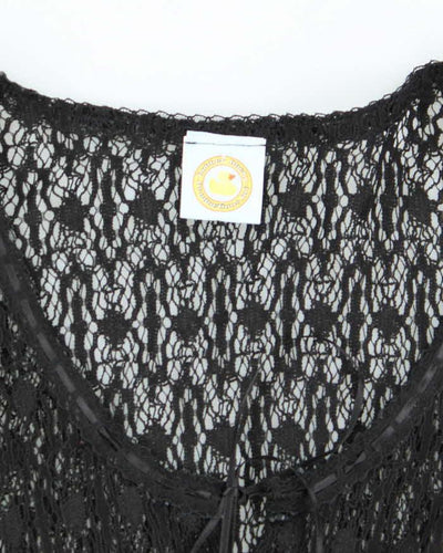 Vintage 90s Rubber Ducky Lace Cover-Up Top - S