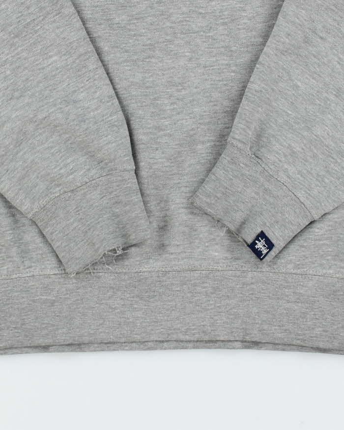 Vintage 2000's Stussy Pencil Graphic Sweatshirt - S