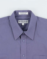 Vintage 1990s Givenchy Monsieur Violet Long Sleeve Dress Shirt - M
