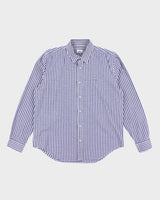 Vintage Lacoste Checked Long Sleeve Oversized Shirt - XL