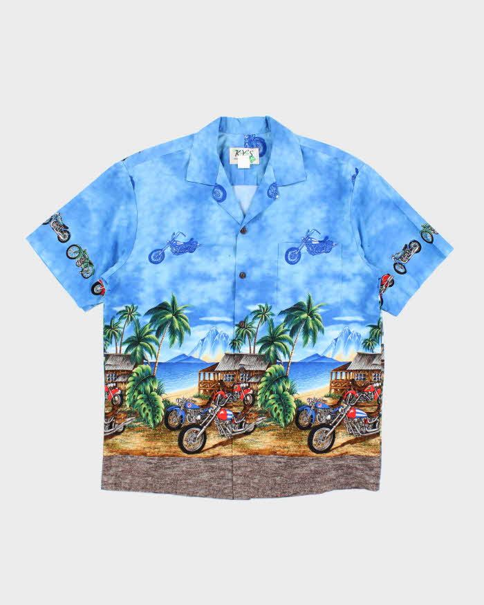 Vintage Ky's Motorbike Hawaiian Shirt - L