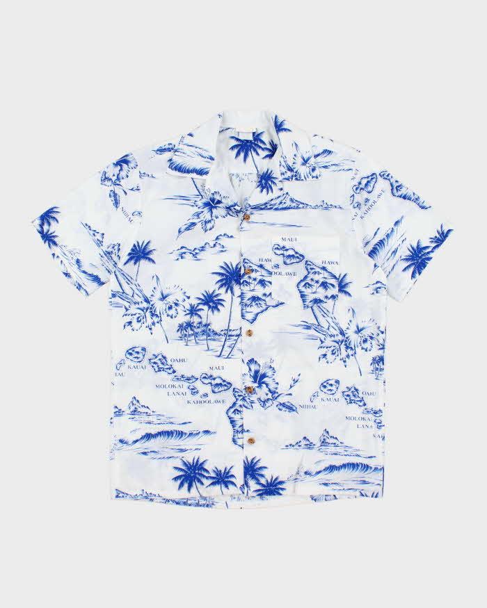 Vintage 80s Hawaiian Highway Hawaiian Shirt - M