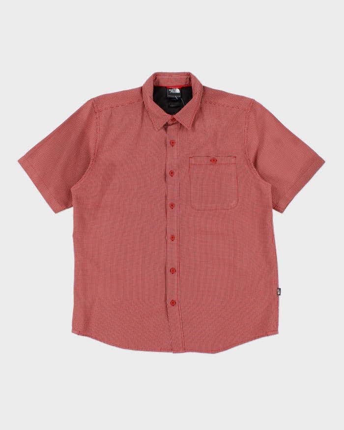 Vintage The North Face Check Short Sleeve Shirt - M