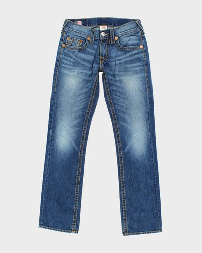 Vintage 90's True Religion Dark Wash Straight Leg Jeans - W30 L33