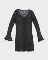 Vintage 90s Rubber Ducky Lace Cover-Up Top - S