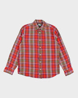 Vintage Roots Checked Long Sleeve Shirt - M