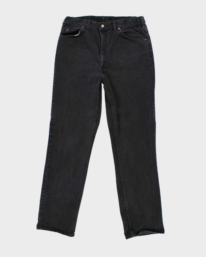 Vintage 80's Levi's Relaxed Fit Orange Tab Black Wash Jeans - W34 L32