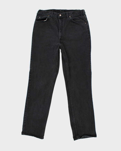 Vintage 80's Levi's Relaxed Fit Orange Tab Black Wash Jeans - W34 L32