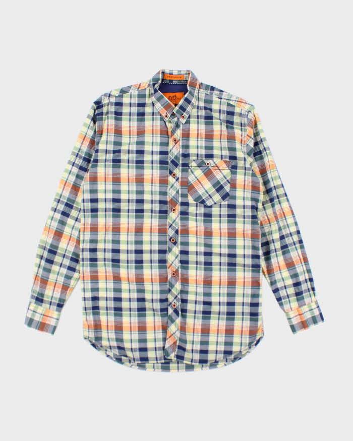 Vintage Hermes Colourful Check Shirt - L