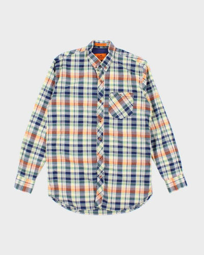 Vintage Hermes Colourful Check Shirt - L