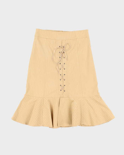 Vintage 90s Janny Flower Lace-Up Skirt - S