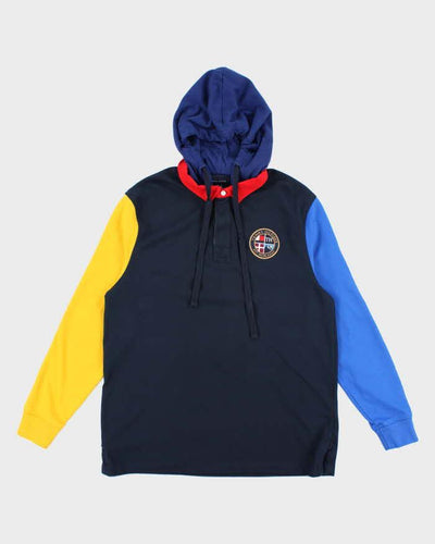 Vintage Y2K Tommy Hilfiger Small Crest Hoodie - L