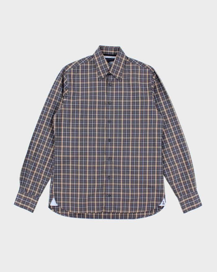 Vintage Tommy Hilfiger Checked Long Sleeve Oversized Shirt - S