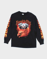 Vintage 2000's Forged in Fire Flamed Sleeved Long-sleeved T-Shirt - M