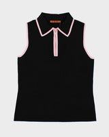 Y2k 00s Belldini Black Zip-up Knit Top - XL