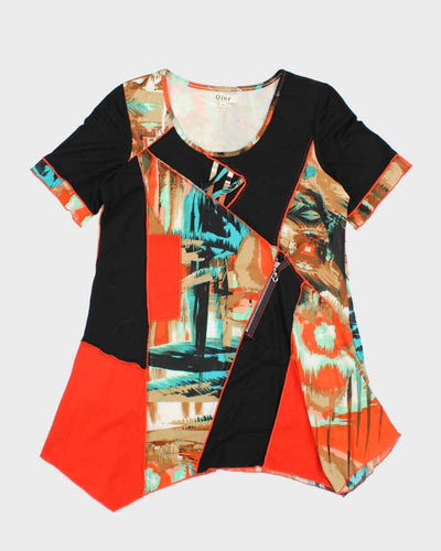 Vintage Y2k 00s Patchwork Mini Dress - M