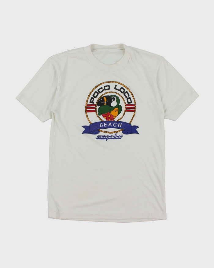 Vintage Single Stitch Poco Loco Beach Graphic T-Shirt - M