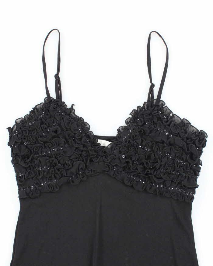 Vintage Y2k 00s Sirens Mesh Sequin Cami - S
