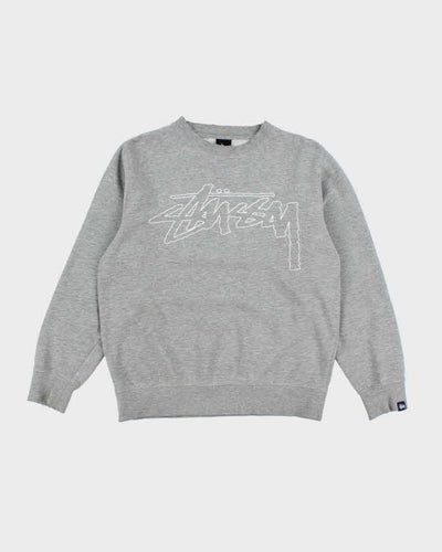 Vintage 2000's Stussy Pencil Graphic Sweatshirt - S