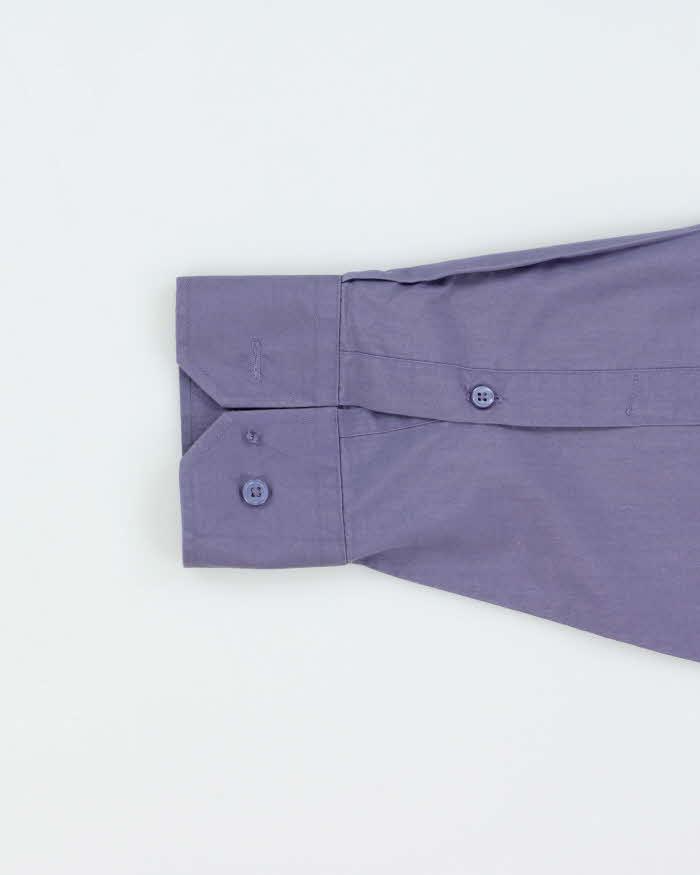 Vintage 1990s Givenchy Monsieur Violet Long Sleeve Dress Shirt - M