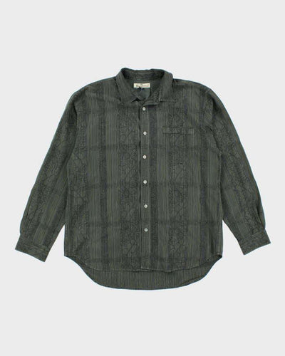 Vintage Tommy Bahama Long Sleeve Silk Shirt - XL